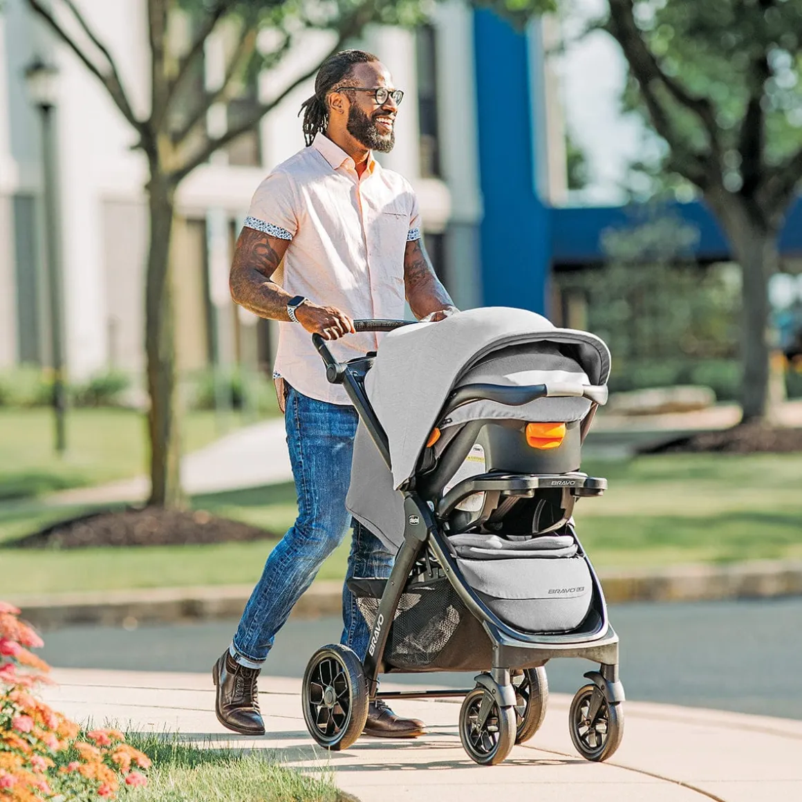 Chicco Bravo LE Trio Travel System - Harbor
