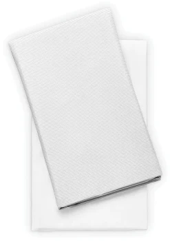 Chicco Dash Playard Sheets - White / Stripe