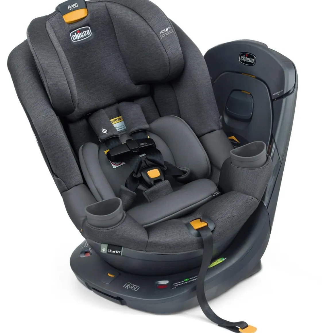 Chicco Fit360 ClearTex Rotating Convertible Car Seat - Carbon
