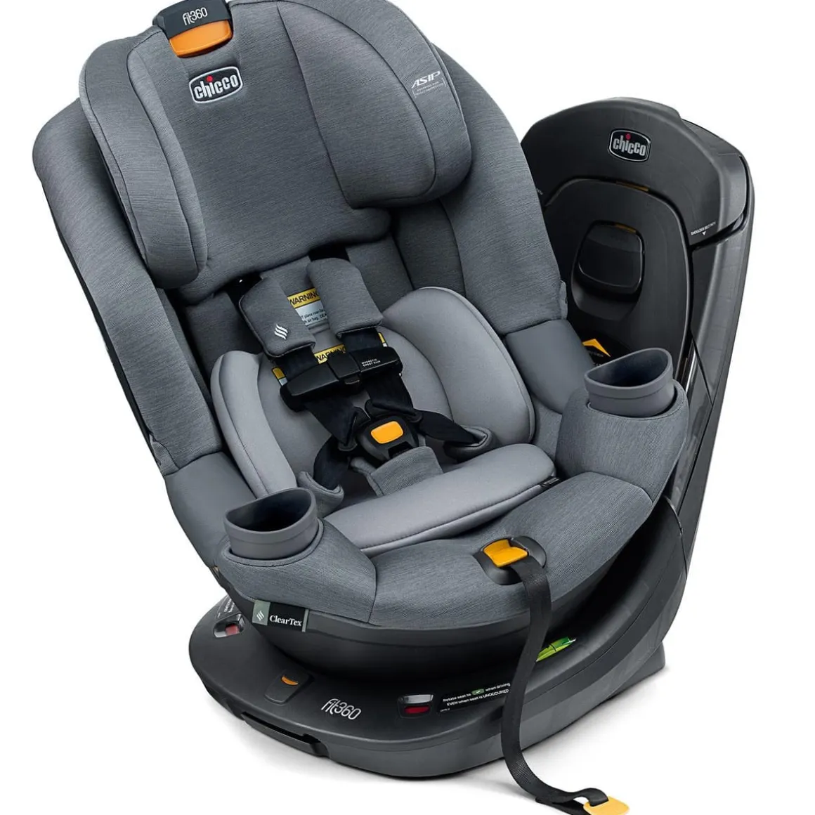 Chicco Fit360 ClearTex Rotating Convertible Car Seat - Titanium