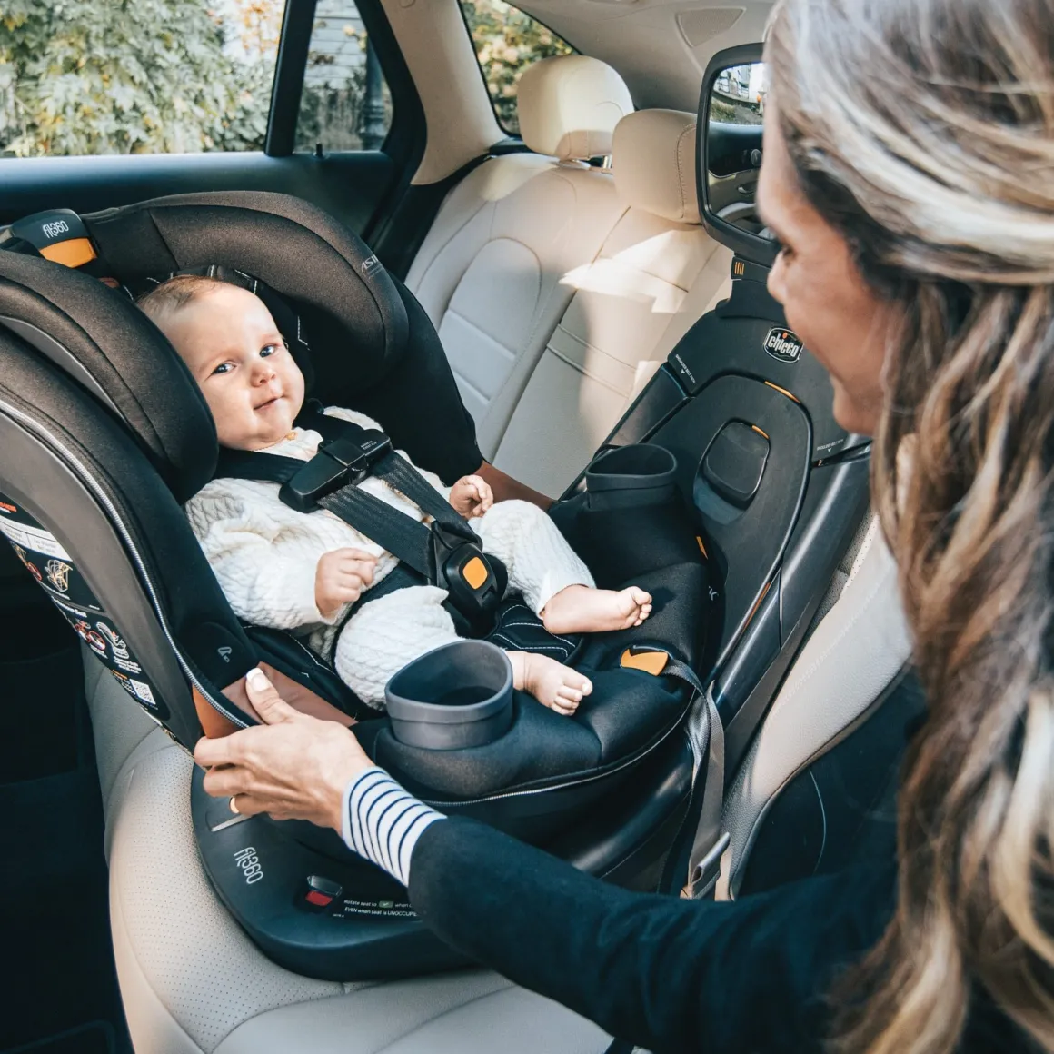 Chicco Fit360 Zip ClearTex Rotating Convertible Car Seat - Teak
