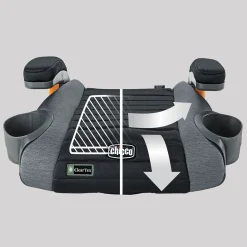 Chicco GoFit ClearTex Backless Booster Car Seat - Shadow