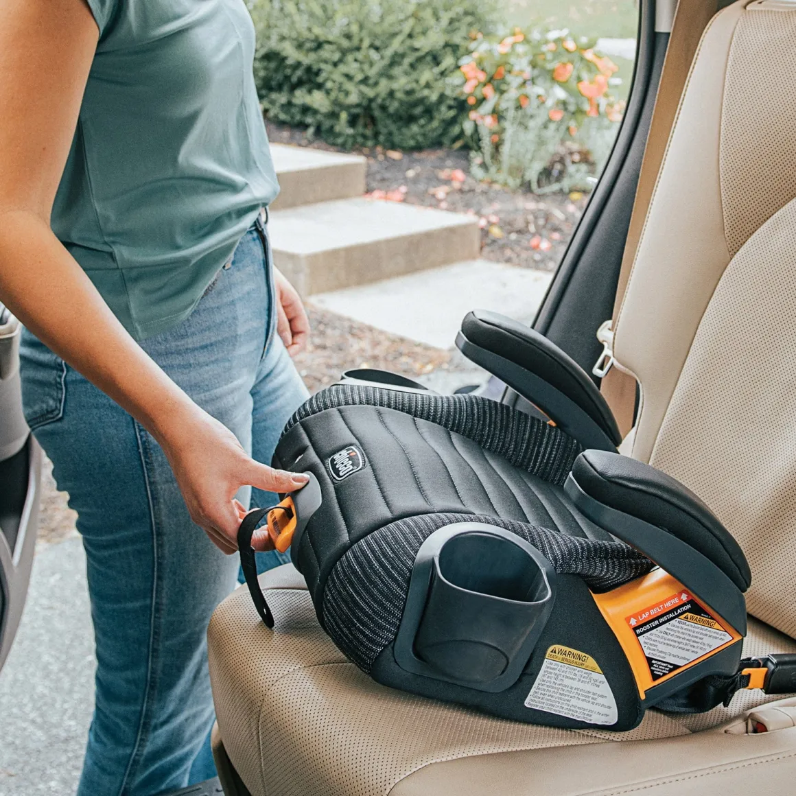 Chicco GoFit ClearTex Plus Backless Booster Car Seat - Static