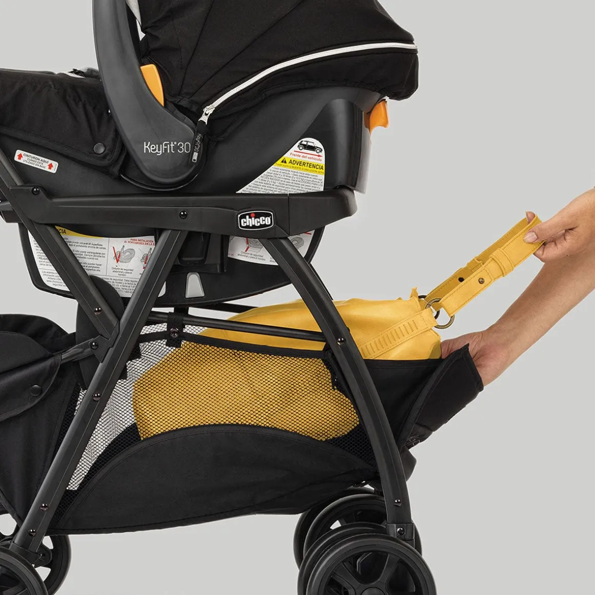 Chicco KeyFit Caddy Car Seat Frame Stroller - Black
