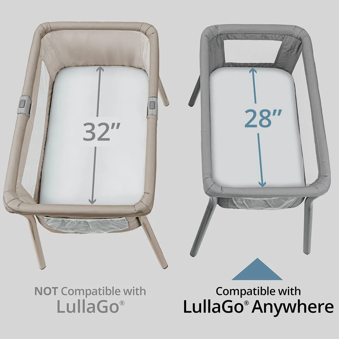 Chicco LullaGo Anywhere Sheets, 2-Pack - White Doodle