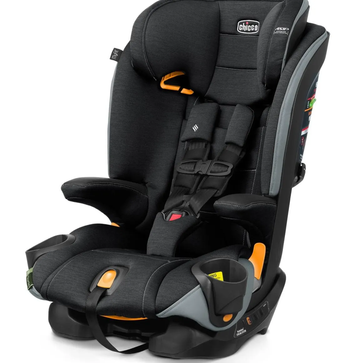 Chicco MyFit ClearTex Harness + Booster Car Seat - Obsidian