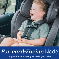 Chicco OneFit LX ClearTex All-in-One Convertible Car Seat - Smoke