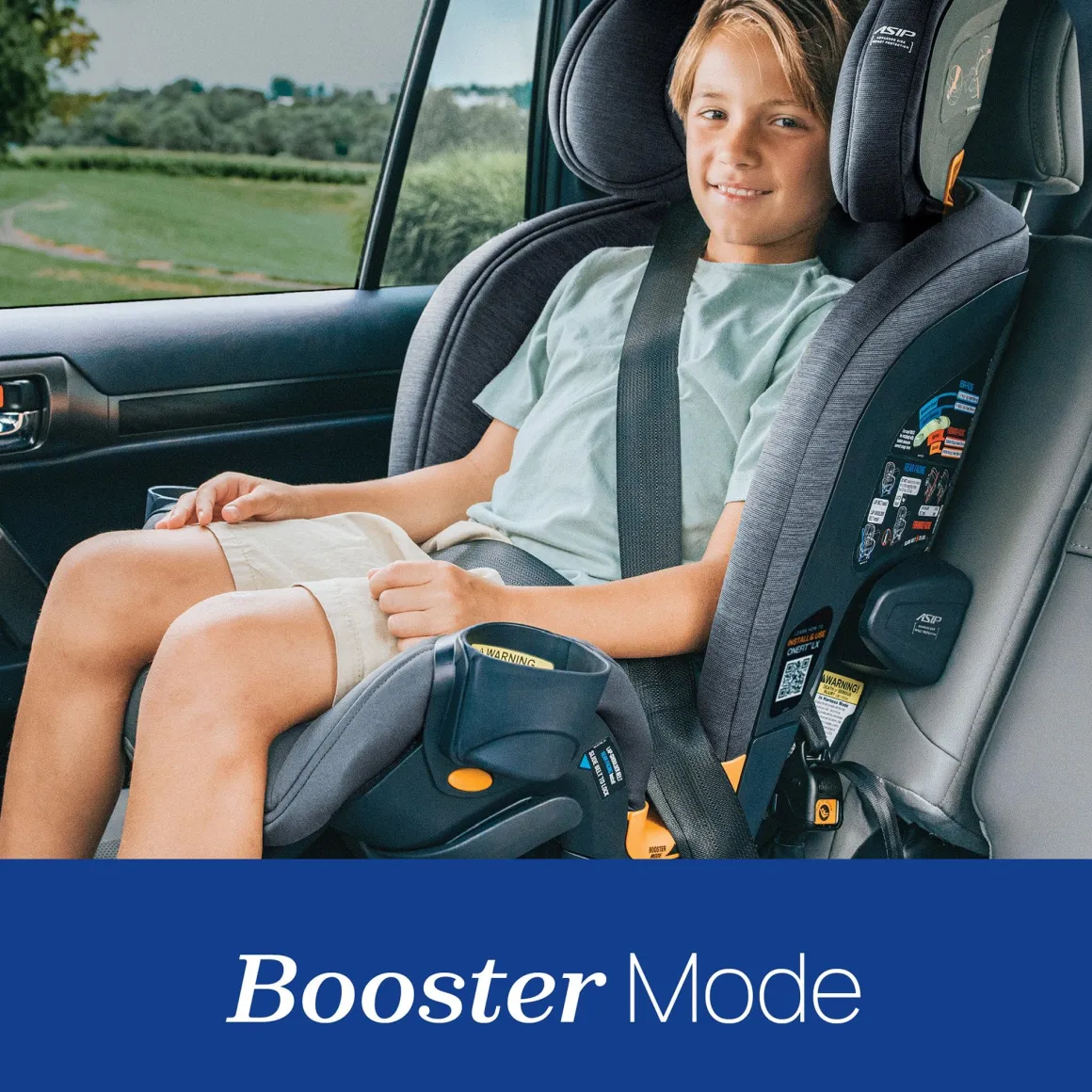 Chicco OneFit LX ClearTex All-in-One Convertible Car Seat - Smoke