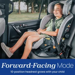 Chicco OneFit Max ClearTex All-in-One Convertible Car Seat - Ash