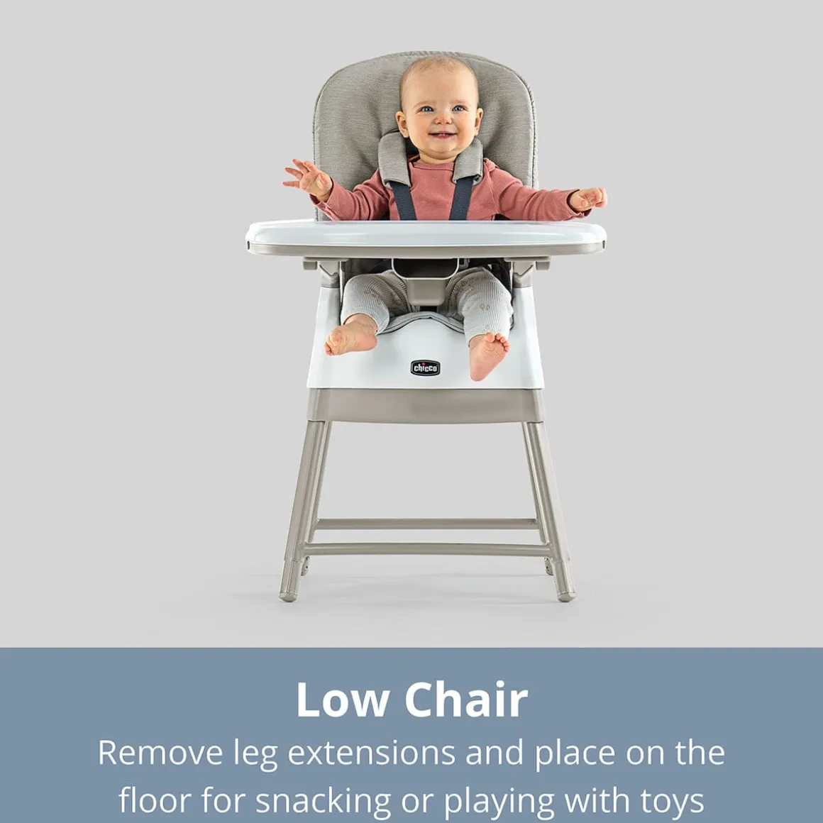 Chicco Stack Hi-Lo 6-in-1 Multi-Use High Chair - Sand
