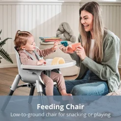 Chicco Zest 4-in-1 Folding High Chair - Seasalt