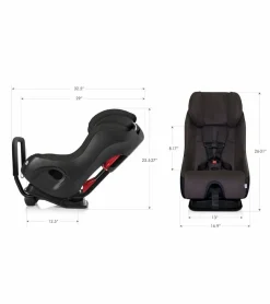 Clek Fllo Convertible Car Seat + Drink & Mat Thingy Bundle - Carbon (Jersey Knit)