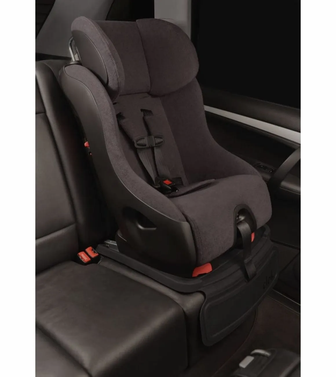 Clek Fllo Convertible Car Seat + Drink & Mat Thingy Bundle - Carbon (Jersey Knit)