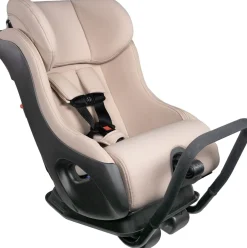 Clek Fllo Narrow Convertible Car Seat with Anti-Rebound Bar - Latte Ziip (Flame Retardant Free)