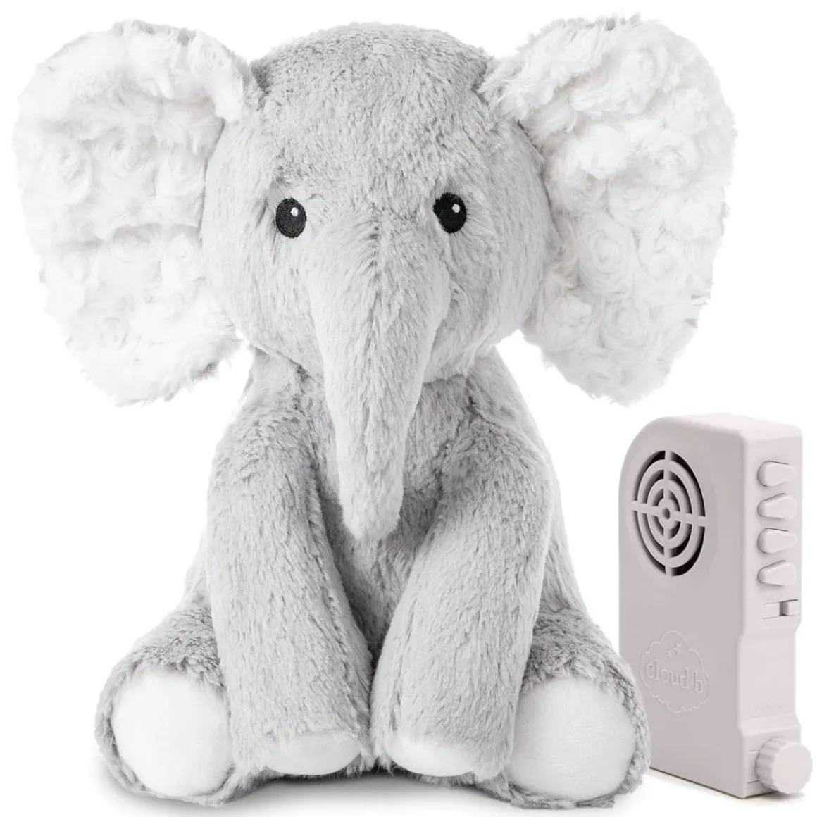 Cloud b Elliot Elephant White Noise Plush