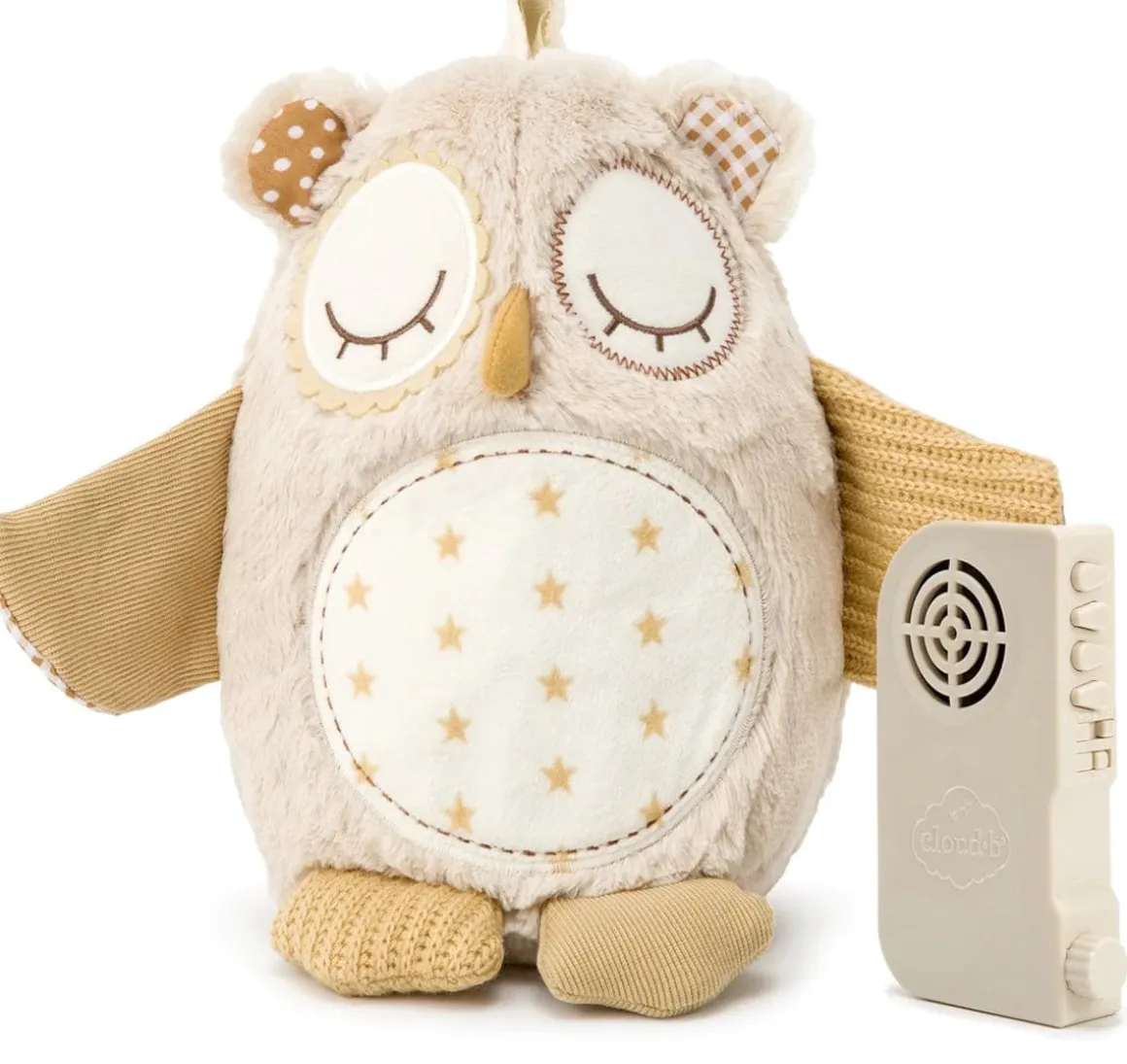 Cloud b Nighty Night Owl Smart Sensor White Noise Plush