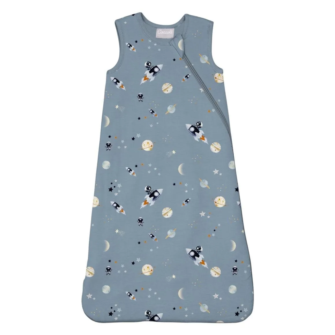 Coccoli Modal 1.5 TOG Sleepsack - Astronaute on Steel Blue - 9/18M