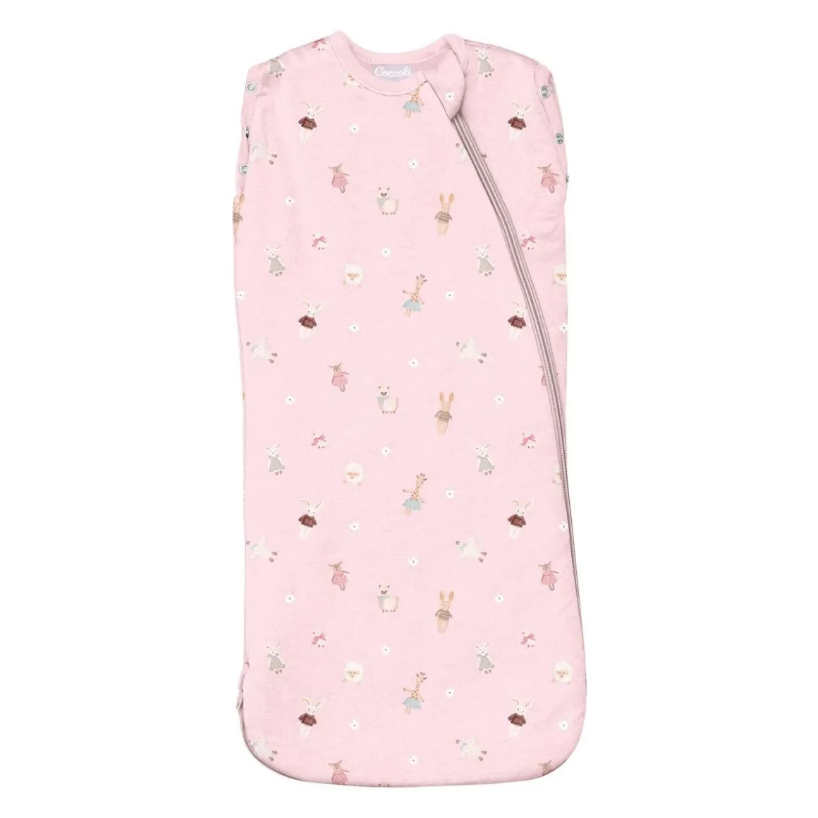 Coccoli Modal 1.5 TOG Swaddle Sleepsack - Plush on Light Pink - N