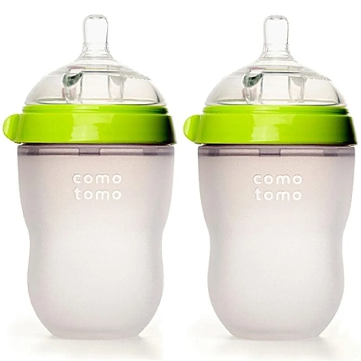 Comotomo Natural Feel Baby Bottle, 2pk - 8 oz - Green
