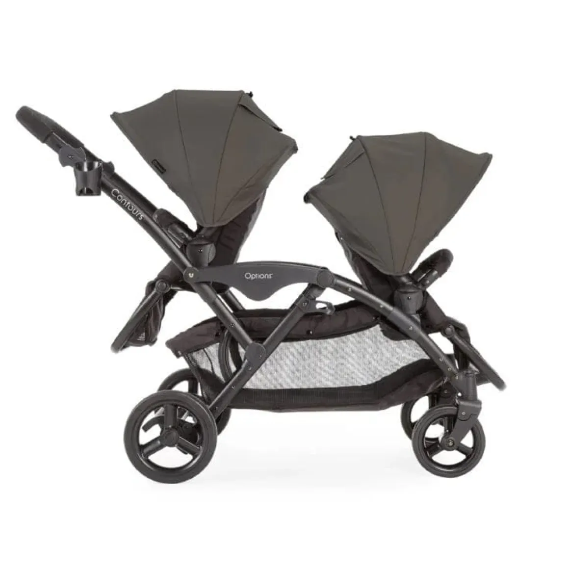 Contours Options V2 Double Stroller - Greige