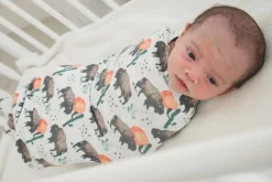 Copper Pearl Knit Swaddle Blanket - Bison