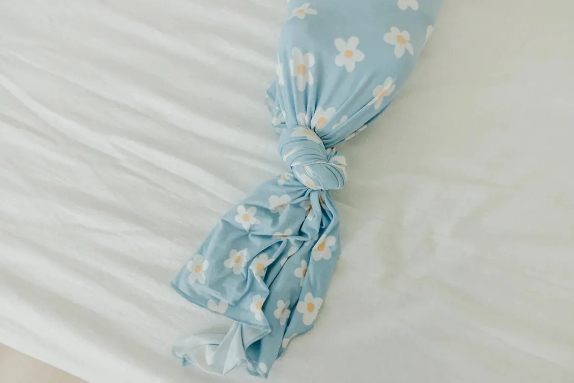 Copper Pearl Knit Swaddle Blanket - Della