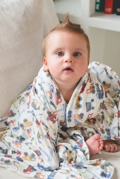 Copper Pearl Knit Swaddle Blanket - Diesel