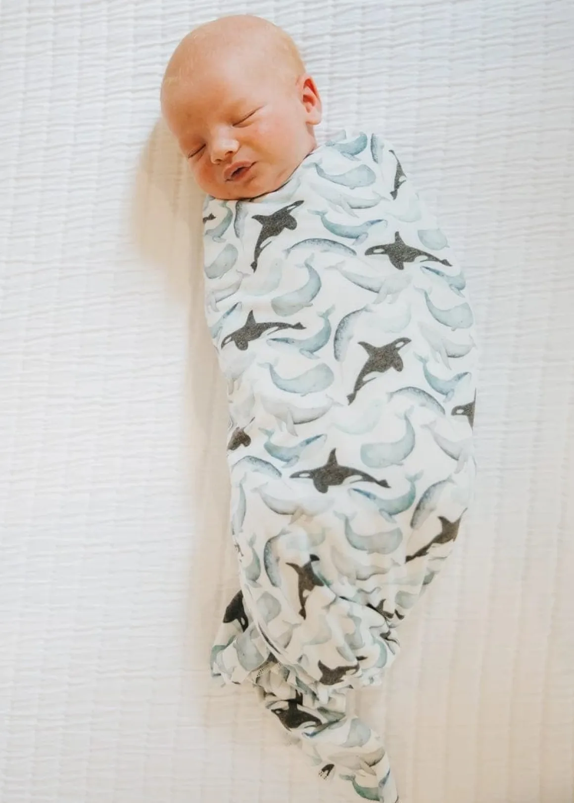 Copper Pearl Knit Swaddle Blanket - Kai