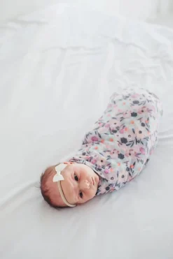 Copper Pearl Knit Swaddle Blanket - Morgan