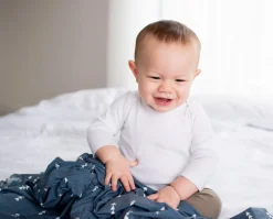 Copper Pearl Knit Swaddle Blanket - North