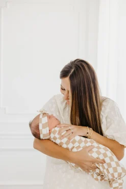 Copper Pearl Knit Swaddle Blanket - Rad