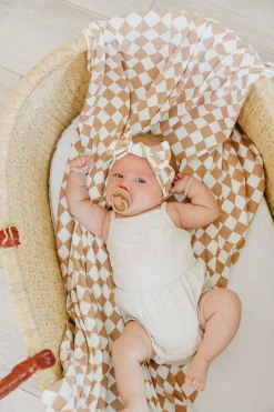 Copper Pearl Knit Swaddle Blanket - Rad