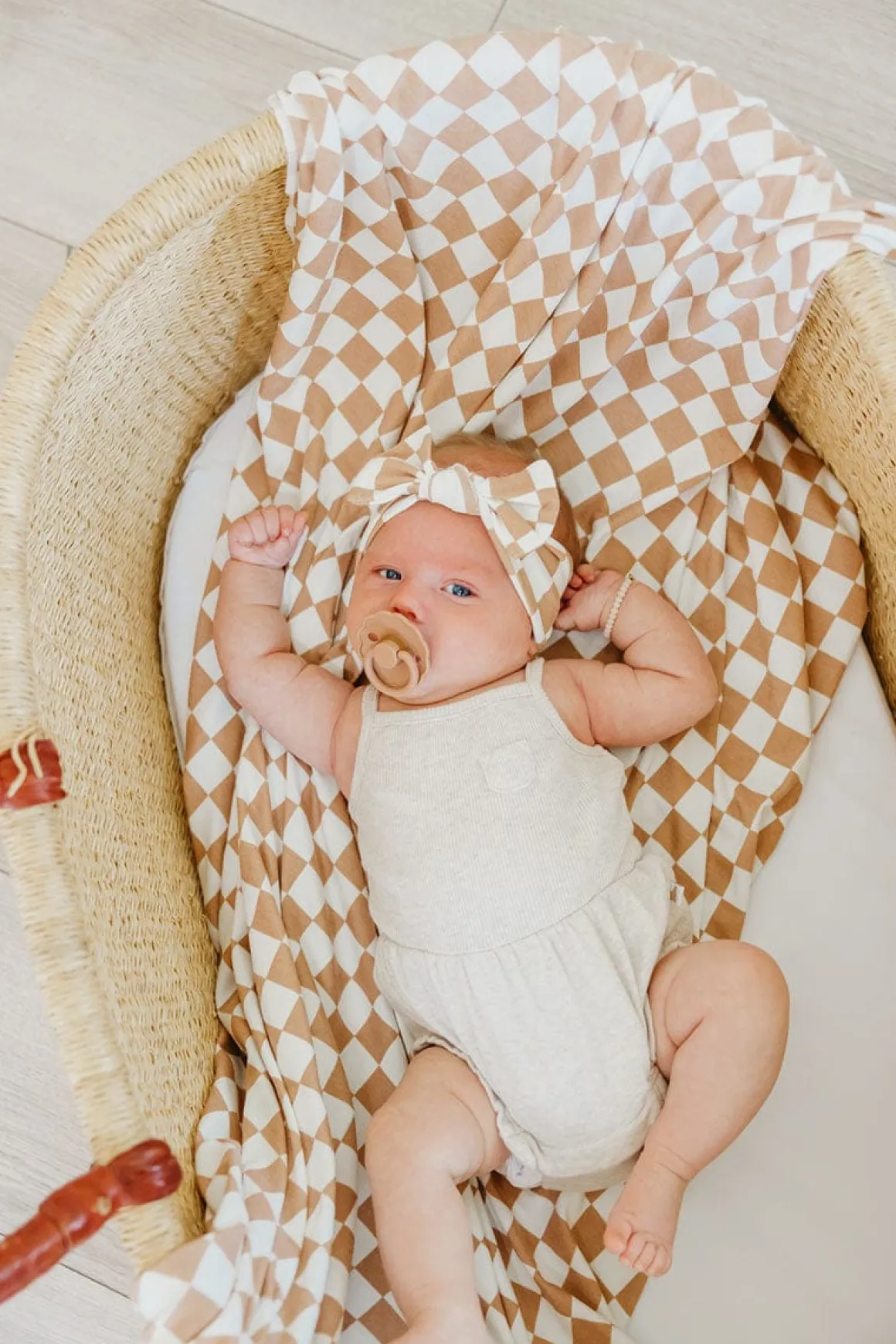 Copper Pearl Knit Swaddle Blanket - Rad