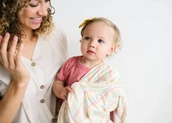 Copper Pearl Knit Swaddle Blanket - Rainee