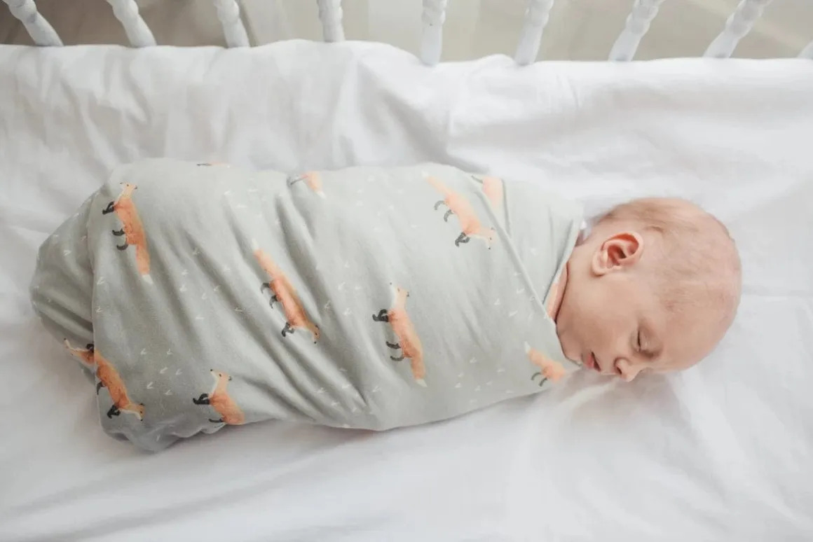 Copper Pearl Knit Swaddle Blanket - Swift