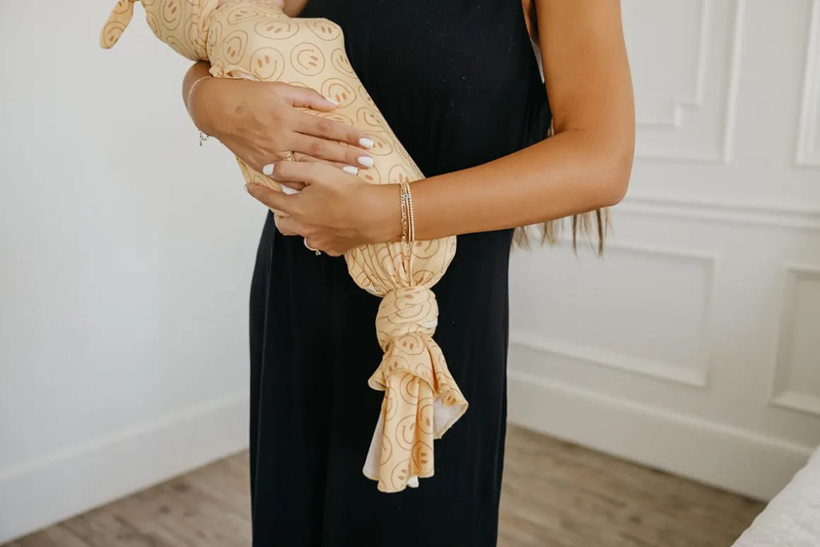Copper Pearl Knit Swaddle Blanket - Vance
