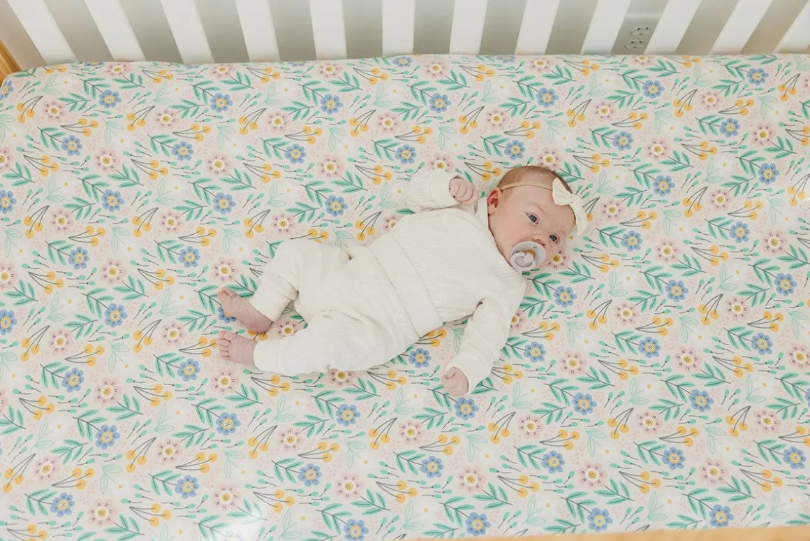 Copper Pearl Premium Fitted Crib Sheet - Clara