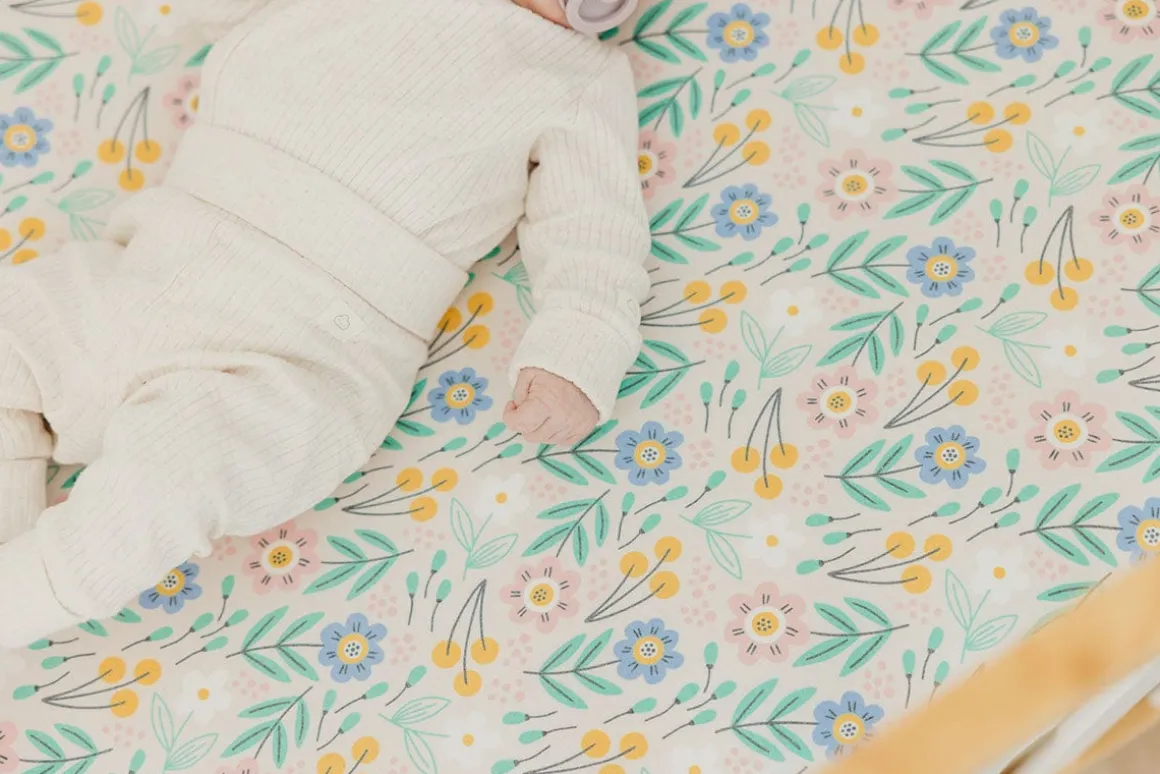 Copper Pearl Premium Fitted Crib Sheet - Clara