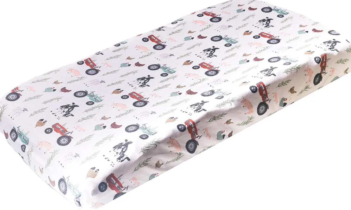 Copper Pearl Premium Knit Diaper Changing Pad Cover - Jo