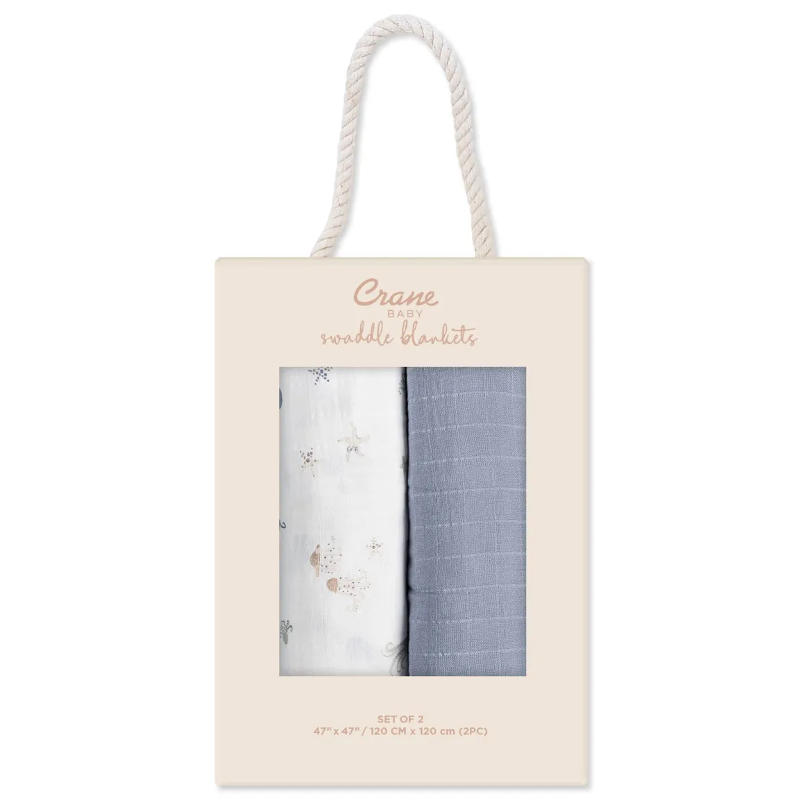 Crane Baby Cove 3-pc. Swaddle Set - Sea Life