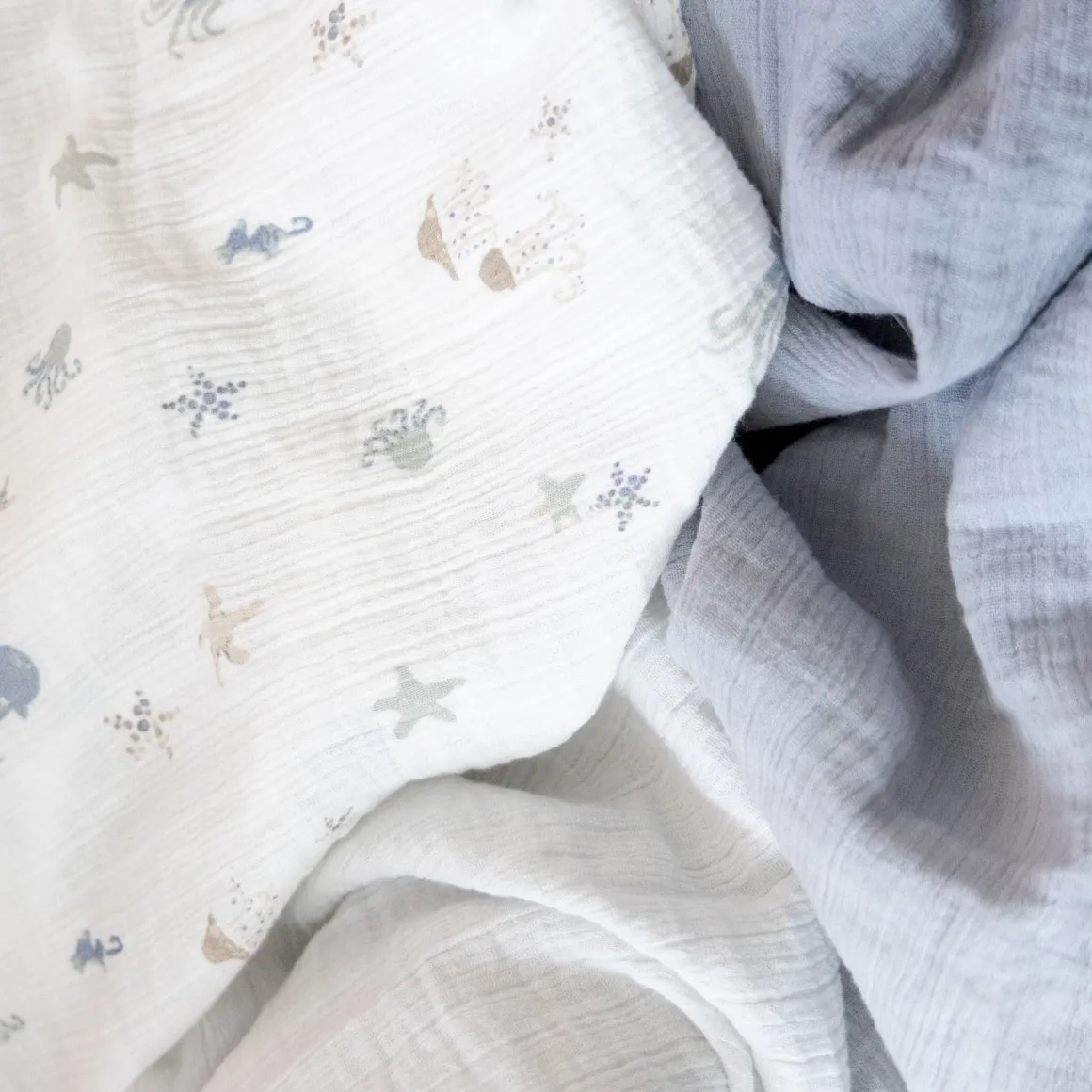 Crane Baby Cove 3-pc. Swaddle Set - Sea Life