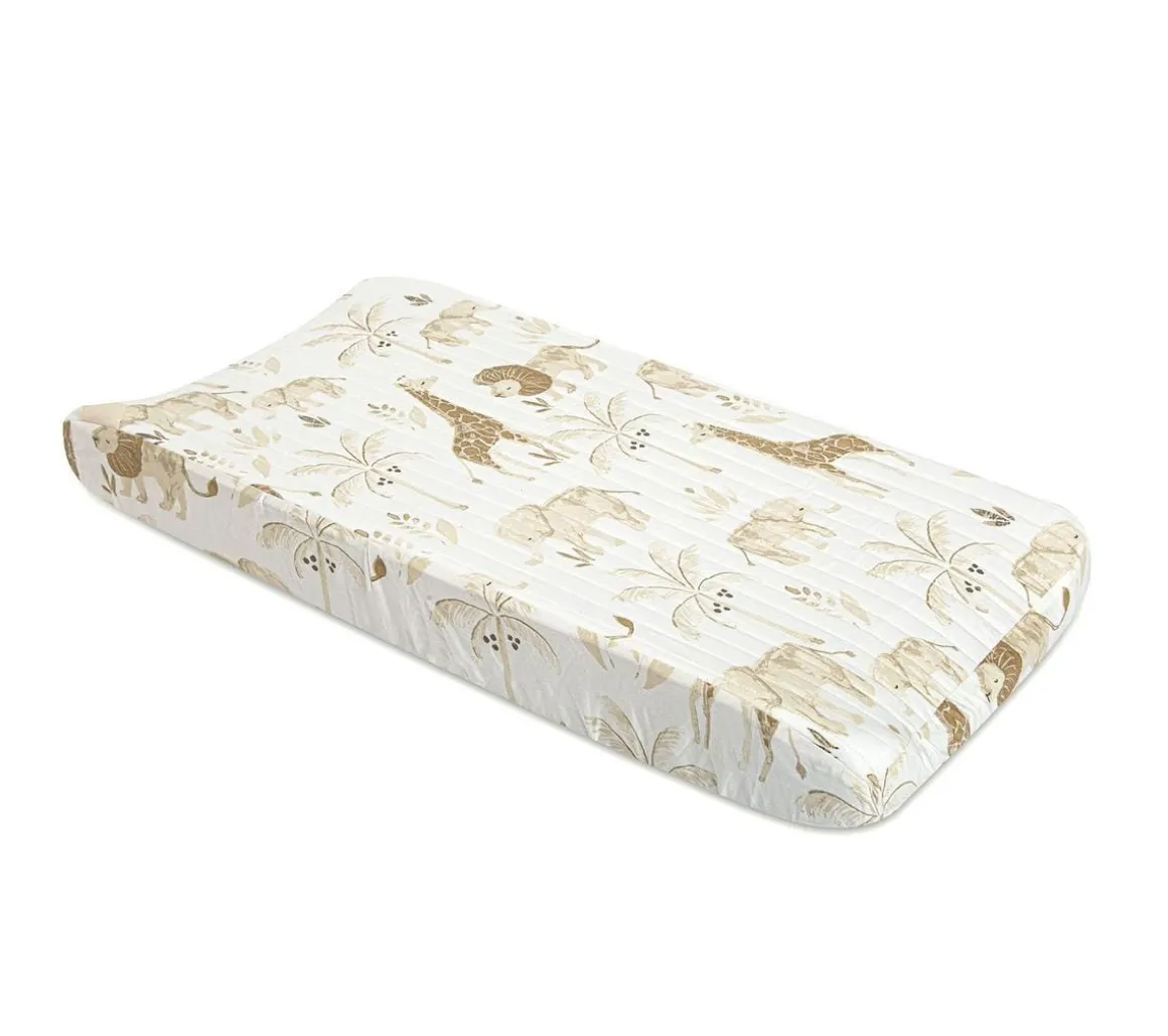 Crane Baby Kendi Quilted Change Pad Cover
