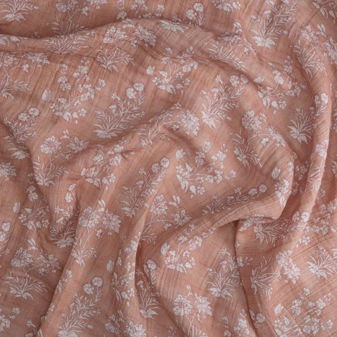 Crane Baby Violet Floral 100% Cotton Muslin Swaddle Blankets (Set of 3)
