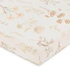 Crane Baby Violet Floral 100% Cotton Sateen Fitted Crib Sheet
