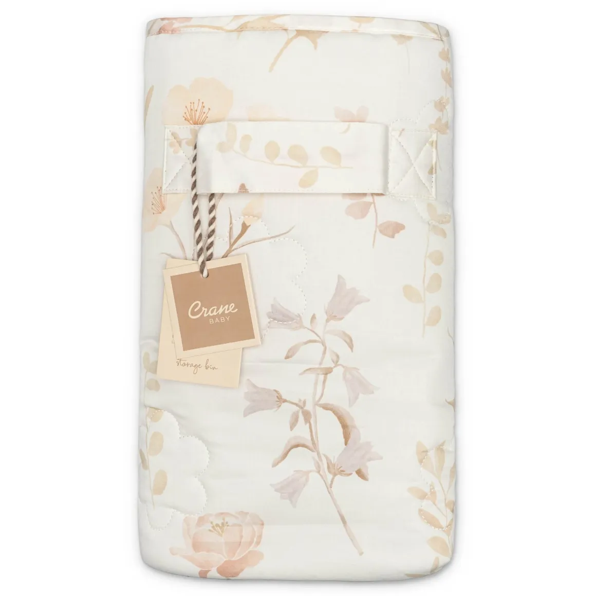 Crane Baby Violet Quilted Nursery Storage Bin