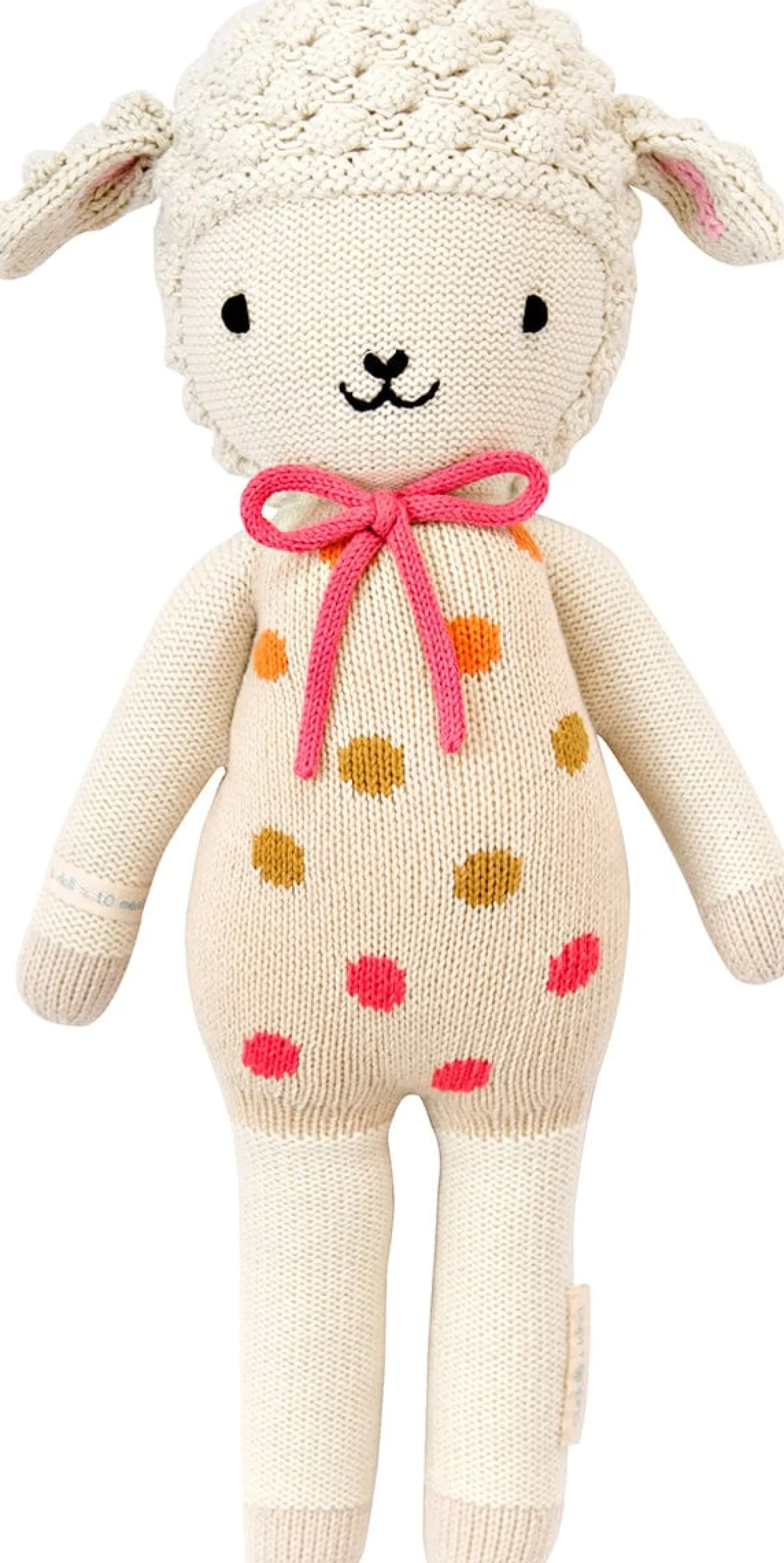 Cuddle+Kind Hand Knit Doll - Mini Lucy the Lamb, 13"