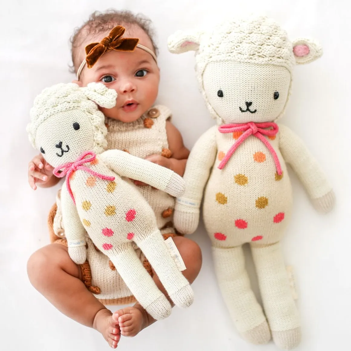 Cuddle+Kind Hand Knit Doll - Mini Lucy the Lamb, 13"