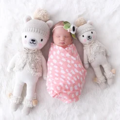 Cuddle+Kind Hand Knit Doll - Mini Stella the Polar Bear, 13