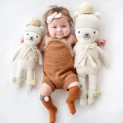 Cuddle+Kind Hand Knit Doll - Mini Stella the Polar Bear, 13