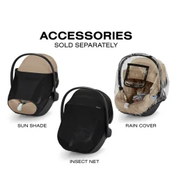 Cybex Aton G2 Infant Car Seat with Load Leg Base - Moon Black
